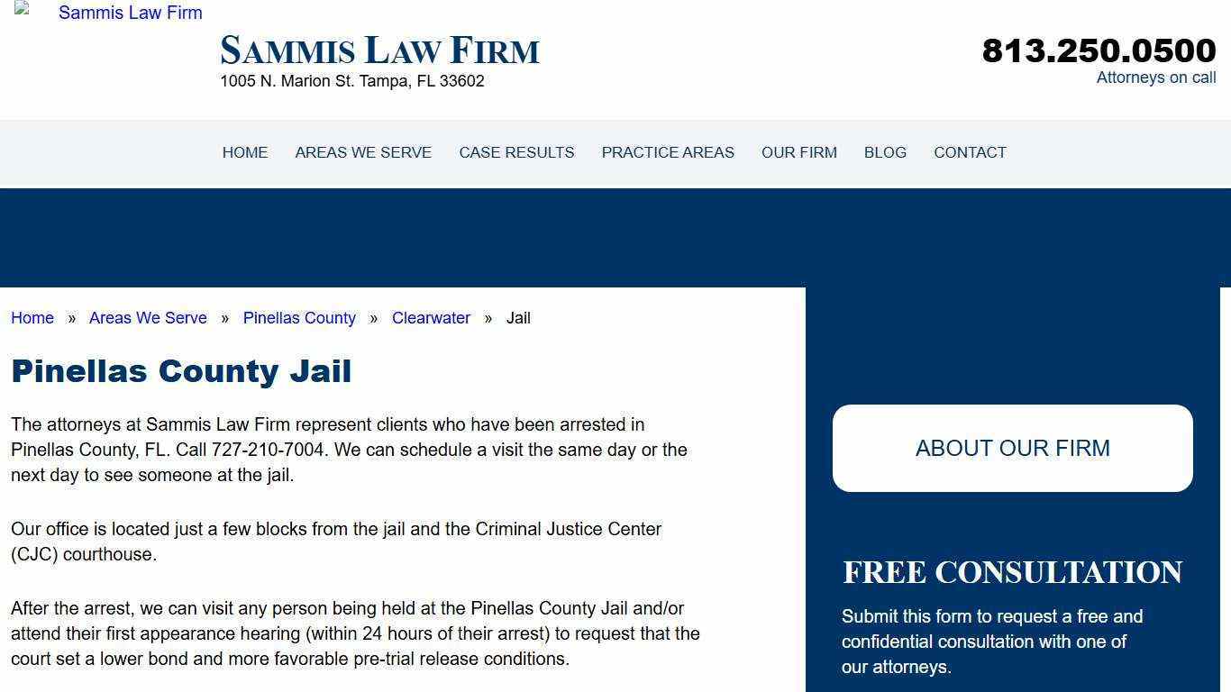 Pinellas County Jail Inmate Search and Visitation - Who's in Jail